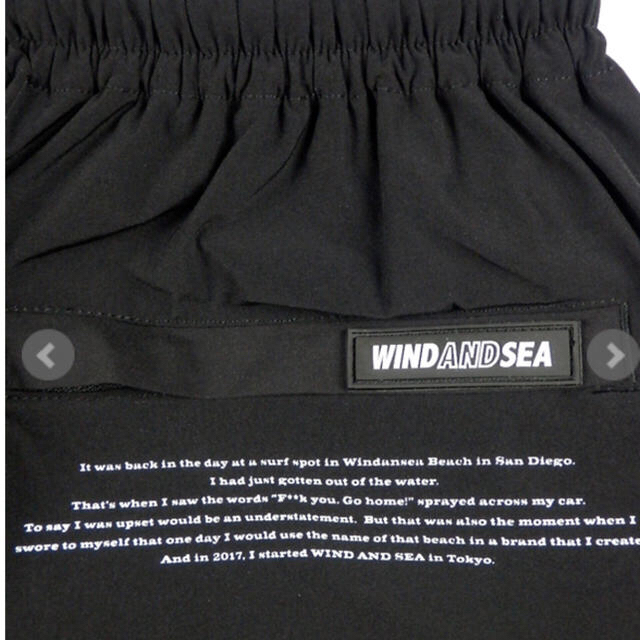 Supreme(シュプリーム)のWIND AND SEA NYLON SHORTS BLACK Lサイズ メンズのパンツ(ショートパンツ)の商品写真