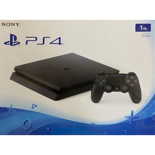 プレイステーション4(PlayStation4)のプレステ4 PS4 本体  1TB ジェットブラック　マインクラフト付き(家庭用ゲーム機本体)
