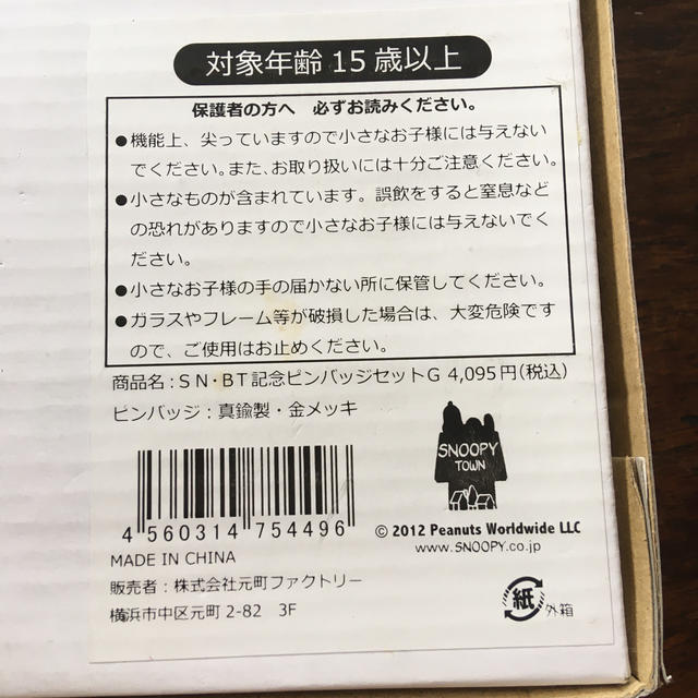 SNOOPY(スヌーピー)のスヌーピー誕生日記念ピンバッジセット エンタメ/ホビーのアニメグッズ(バッジ/ピンバッジ)の商品写真