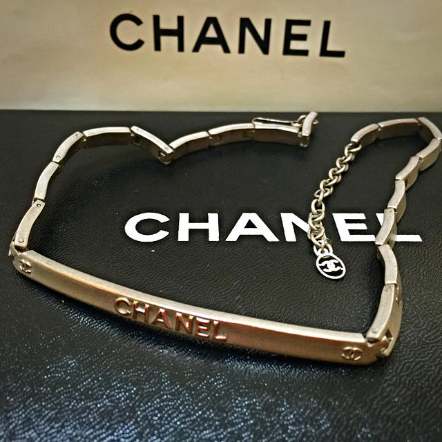 CHANEL by ♡あかまる♡'s shop｜シャネルならラクマ - シャネル♡プレートヴィンテージネックレスの通販 再入荷低価