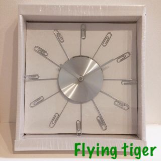 フライングタイガーコペンハーゲン(Flying Tiger Copenhagen)の即購入OK  フライング タイガー 掛け時計（クリップ）(掛時計/柱時計)