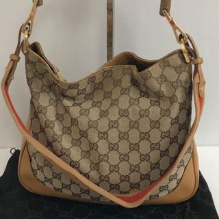 グッチ(Gucci)のグッチ　GGハンドバッグ　シェリーライン　バンブー(ハンドバッグ)