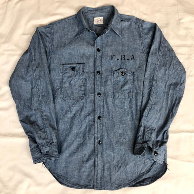 WAREHOUSE(ウエアハウス)のビッグヤンク × ウェアハウス 40s シガレットポケット シャンブレーシャツ メンズのトップス(シャツ)の商品写真