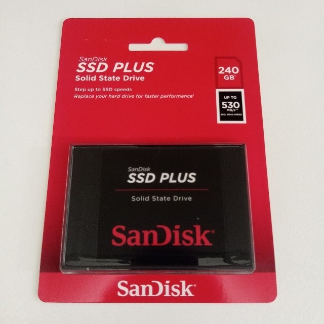 SanDisk(サンディスク)の【SSD 240GB】 SanDisk SDSSDA-240G-G26 新品 スマホ/家電/カメラのPC/タブレット(PCパーツ)の商品写真