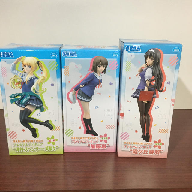 冴えカノ　冴えない彼女の育て方　フィギュア　3種 セット　まとめ売り　未開封