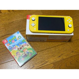 ニンテンドースイッチ(Nintendo Switch)の【Asaさん専用】SwitchLite イエロー&どうぶつの森ソフト(携帯用ゲーム機本体)