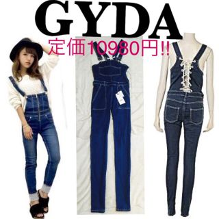 ジェイダ(GYDA)の春夏新品GYDAデニム編みあげサロペット(サロペット/オーバーオール)