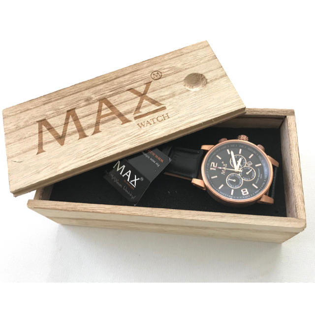 MAX XL WATCHES レザーベルト メンズ ブランド腕時計