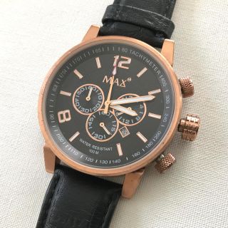 MAX XL WATCHES レザーベルト メンズ ブランド腕時計