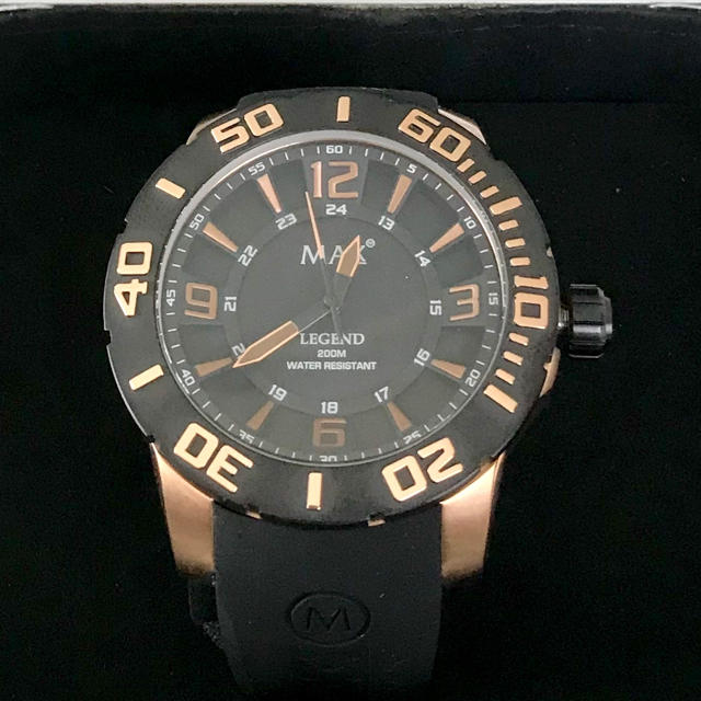 MAX XL WATCHES ヨーロッパ　新品 ブランド腕時計 ラバーベルト13mmベルト