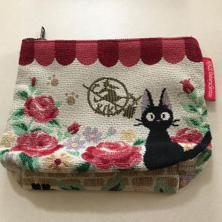 美品　化粧ポーチ　小物入れ　黒猫　(ポーチ)