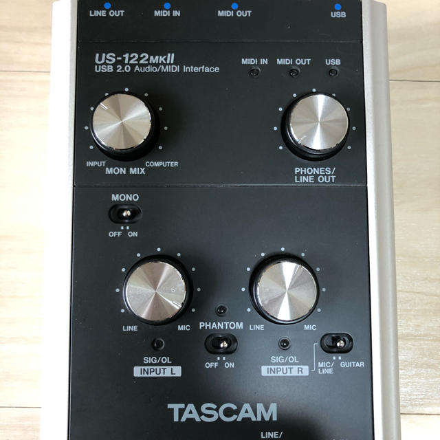 TASCAM US-122mk2 オーディオインターフェース 楽器のDTM/DAW(オーディオインターフェイス)の商品写真