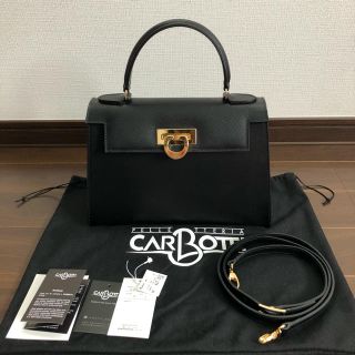 トゥモローランド(TOMORROWLAND)の【新品】カルボッティ　CARBOTTI バッグ　ブラック(ハンドバッグ)