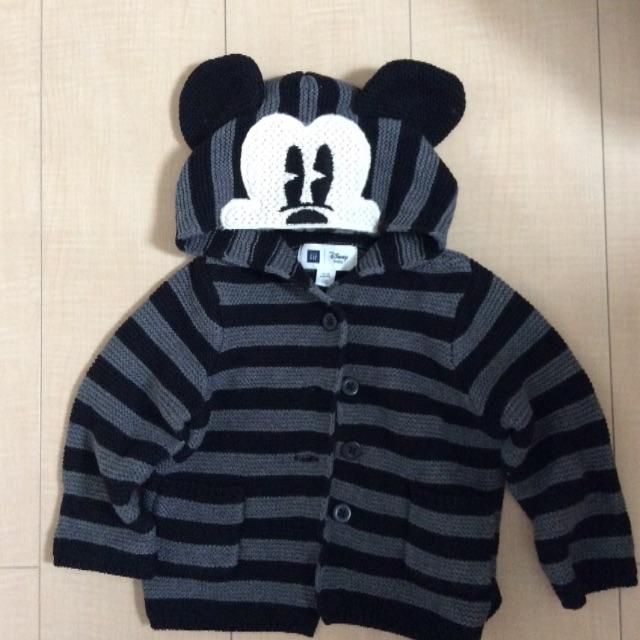 babyGAP(ベビーギャップ)のGAP Disney ミッキー パーカー 12-18months キッズ/ベビー/マタニティのベビー服(~85cm)(カーディガン/ボレロ)の商品写真