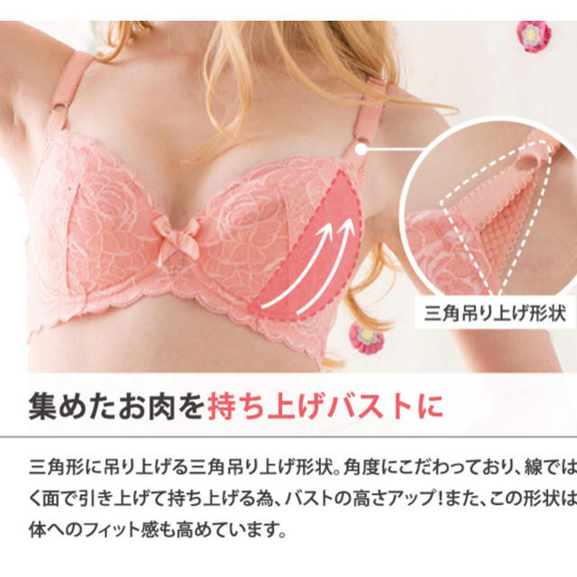 専用品　グラモアブラ　F75 サラコレクション 育乳　補正下着　ブラジャー  レディースの下着/アンダーウェア(ブラ)の商品写真