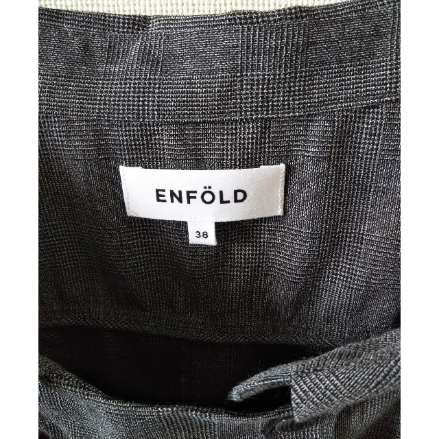 ENFOLD(エンフォルド)のエンフォルド　グレンチェック　レイヤードシャツ　試着のみ レディースのトップス(シャツ/ブラウス(半袖/袖なし))の商品写真