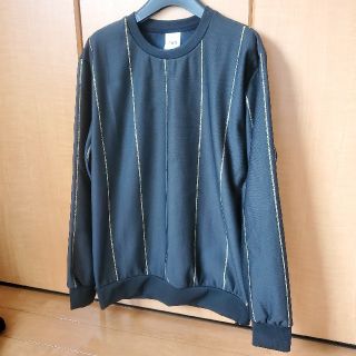 ザラ(ZARA)のZARA MAN ゴールド ストライプ トレーナー M メンズ(スウェット)