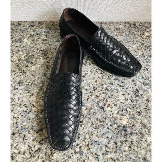 ボッテガヴェネタ(Bottega Veneta)のボッテガべネタ　ローファー　ブラック　37.5(ローファー/革靴)