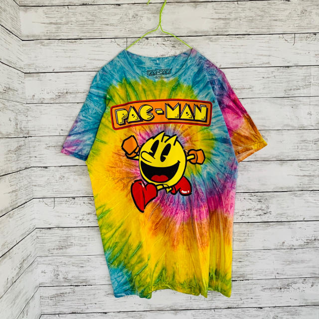 BANDAI NAMCO Entertainment(バンダイナムコエンターテインメント)の【US古着】PAC-MAN タイダイ染めTシャツ メンズのトップス(Tシャツ/カットソー(半袖/袖なし))の商品写真