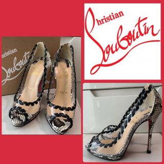 クリスチャンルブタン(Christian Louboutin)のクリスチャンルブタン　パイソンレザー　クリア　パンプス(ハイヒール/パンプス)