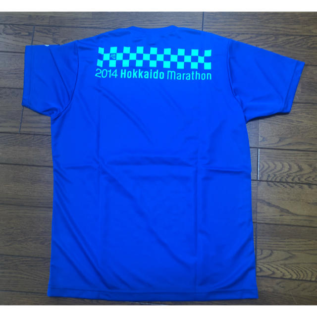 asics(アシックス)の2014年北海道マラソンTシャツ（サイズL） メンズのトップス(Tシャツ/カットソー(半袖/袖なし))の商品写真
