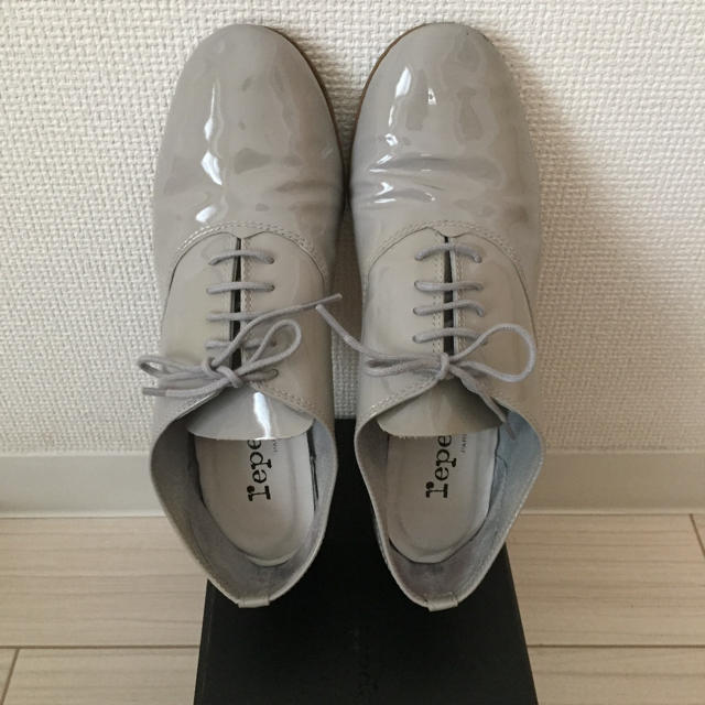 ローファー/革靴【repetto レースアップシューズ グレージュ 36.5】値下げしました♡