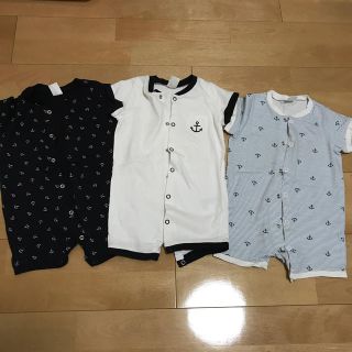 エイチアンドエム(H&M)の値下げ‼︎H&M ロンパース　3枚セット(ロンパース)