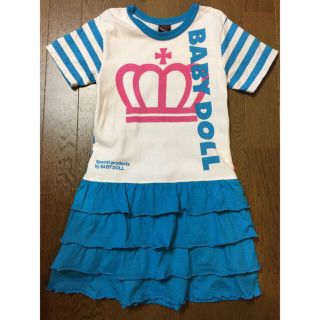 ベビードール(BABYDOLL)のBABYDOLL❤︎ディズニーコラボ可愛いワンピース❤︎120ブルー(ワンピース)