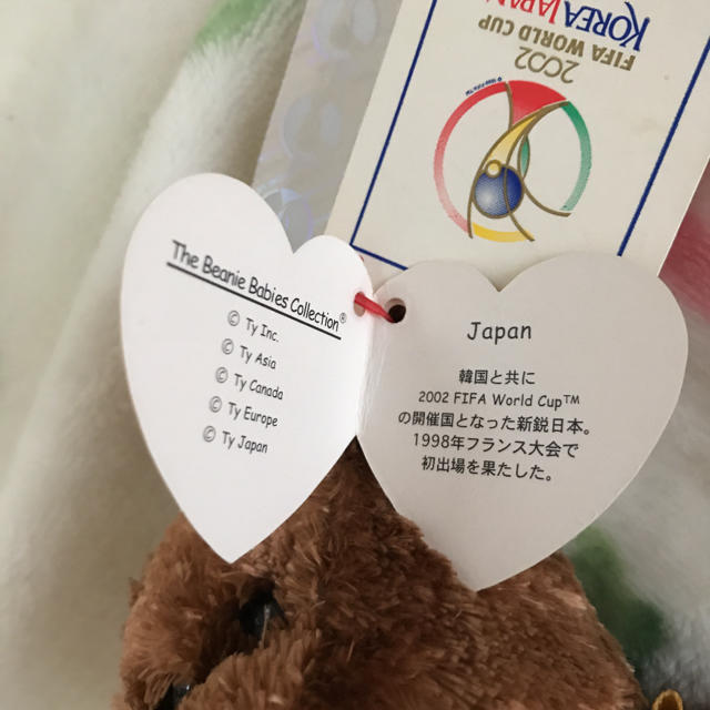 2002年FIFAワールドカップBeanie Baby スポーツ/アウトドアのサッカー/フットサル(記念品/関連グッズ)の商品写真