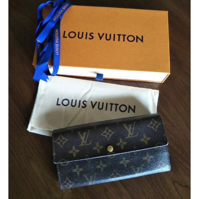 LOUIS VUITTON(ルイヴィトン)のルイヴィトン長財布モノグラム中古品箱付き レディースのファッション小物(財布)の商品写真