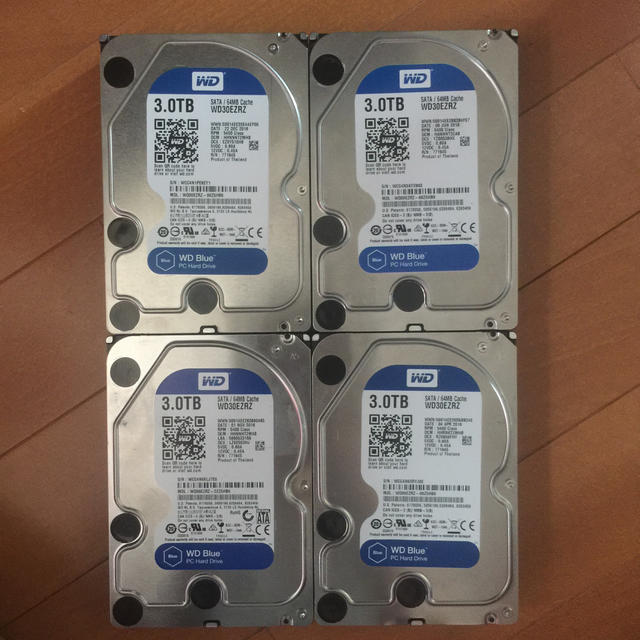 western digital blue ハードディスク HDD 3TB 1個