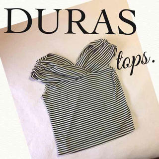 デュラス(DURAS)のDURAS オフショルトップス(Tシャツ(半袖/袖なし))