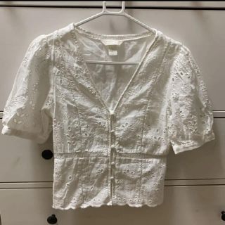 エイチアンドエイチ(H&H)のコットンブラウス　H&M(シャツ/ブラウス(半袖/袖なし))