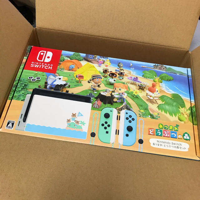 Nintendo Switch(ニンテンドースイッチ)のSwitchどうぶつの森セット　スイッチ　ドウブツノ森セット　本体セット エンタメ/ホビーのゲームソフト/ゲーム機本体(家庭用ゲーム機本体)の商品写真