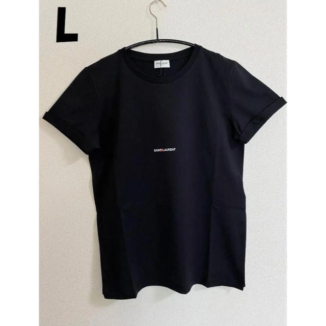 20SS【新品】SAINT LAURENT サンローラン ロゴＴシャツ L 黒