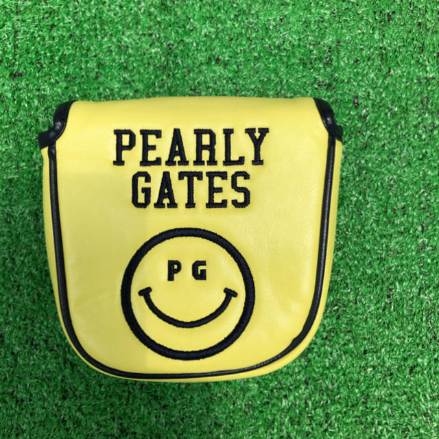PEARLY GATES(パーリーゲイツ)のパーリーゲイツ  パター用ヘッドカバー（イエロー） スポーツ/アウトドアのゴルフ(その他)の商品写真