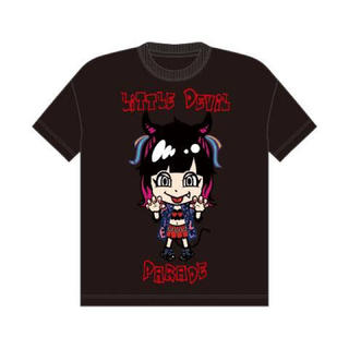 スピンズ(SPINNS)の【LiSA×SPINNS】キャラクタービッグTシャツ（ブラック)(ミュージシャン)