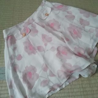 プライムパターン(PRIME PATTERN)の花柄シフォンキュロットプライムパターン春夏(キュロット)