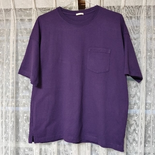 ジーユー(GU)のGU　スーパービッグT　Lサイズ　パープル　紫　2019年夏モデル　ジーユー(Tシャツ/カットソー(半袖/袖なし))