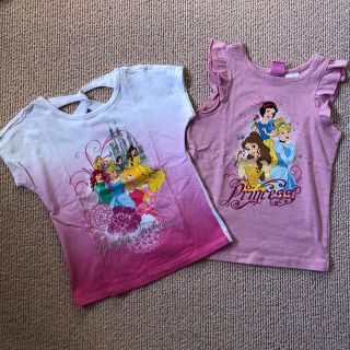 ディズニー(Disney)のディズニープリンセス　夏物2枚セット(Tシャツ/カットソー)