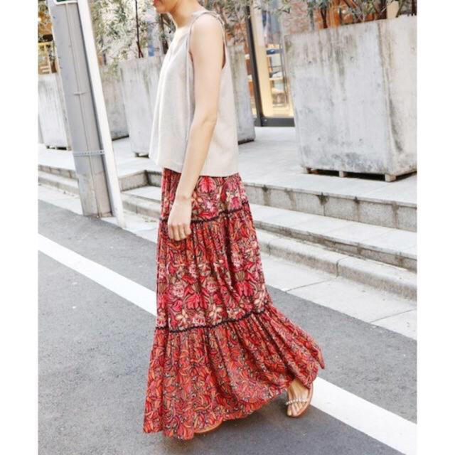 IENA(イエナ)のIENA LA BOUCLE☆パネルPRT☆マキシスカート レディースのスカート(ロングスカート)の商品写真