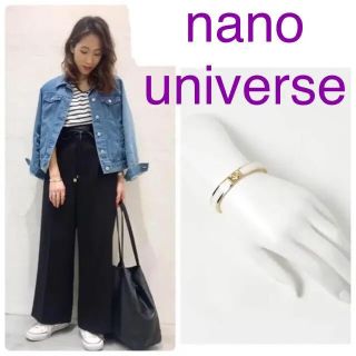 ナノユニバース(nano・universe)の定価4104円 ナノユニバース バングル ブレスレット イニシャル 新品(ブレスレット/バングル)