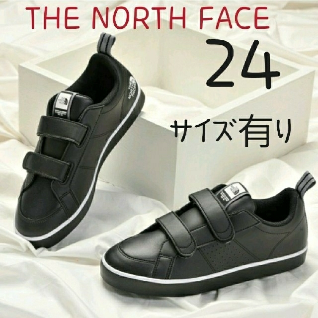 THE NORTH FACE(ザノースフェイス)のTHE NORTH FACE　ノースフェイス　スニーカー　ベルクロ　黒　24㎝ レディースの靴/シューズ(スニーカー)の商品写真