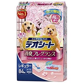 ユニチャーム(Unicharm)のデオシート限定桜の香り　レギュラー42枚(犬)