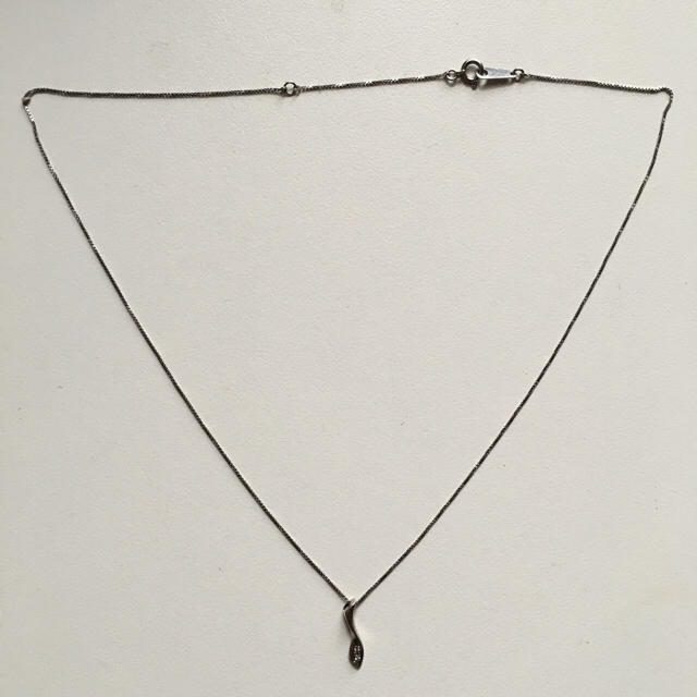 ネックレス ダイヤ&プラチナ レディースのアクセサリー(ネックレス)の商品写真