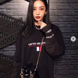 vetements フランス国旗パーカー(Tシャツ/カットソー(七分/長袖))