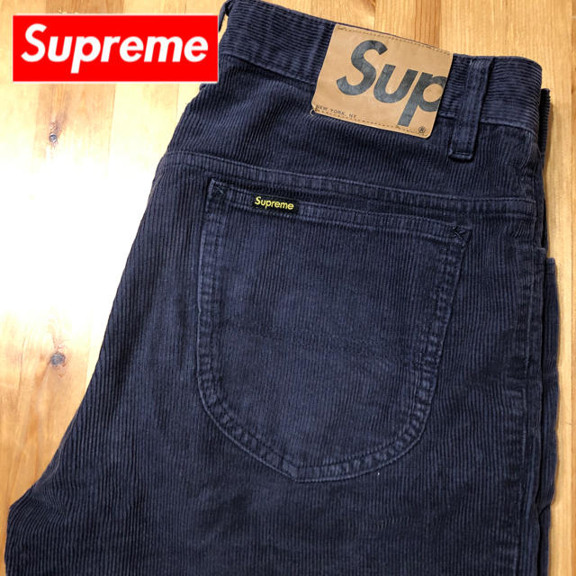 SUPREME シュプリーム  コーデュロイ　ワンポイント　パンツ　M