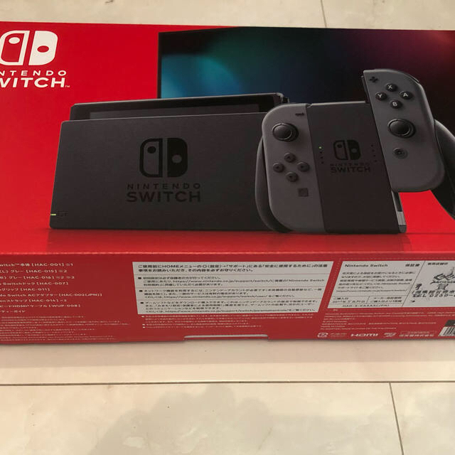 家庭用ゲーム機本体早い者勝ち！Nintendo Switch グレー 新品未開封