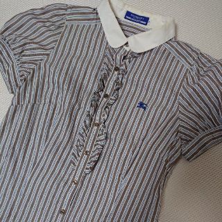 バーバリーブルーレーベル(BURBERRY BLUE LABEL)のバーバリー・ブルーレーベル ストライプブラウス(シャツ/ブラウス(半袖/袖なし))