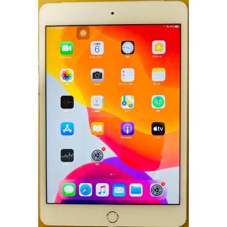 アップル(Apple)の【美品】iPad mini 4 128GB WiFi+セルラー simフリー版(タブレット)